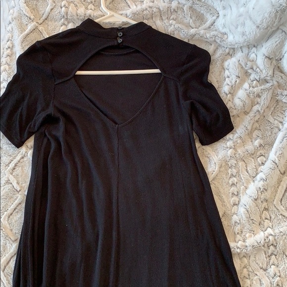 American Eagle Soft & Sexy Black Midi Dress - Picture 2 of 2